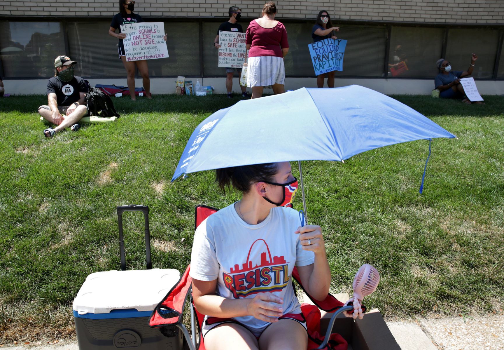 St. Louis Public School teachers hold sit-in